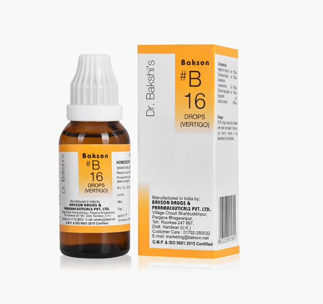 Show details for Bakson's Homeopathy B16 Drops - 30 ML Picture of Bakson's Homeopathy B16 Drops - 30 ML