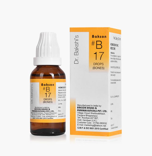 Show details for Bakson's Homeopathy B17 Drops - 30 ML Picture of Bakson's Homeopathy B17 Drops - 30 ML