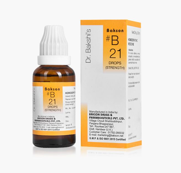 Picture of Bakson's Homeopathy B21 Drops - 30 ML