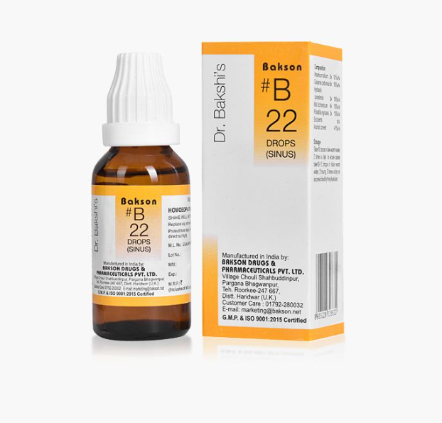 Picture of Bakson's Homeopathy B22 Drops - 30 ML