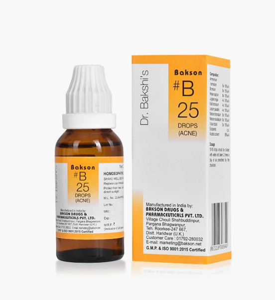 Picture of Bakson's Homeopathy B25 Drops - 30 ML