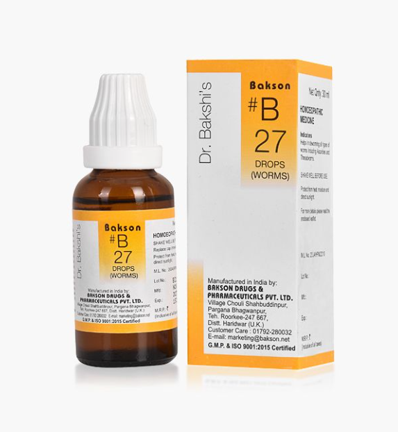 Picture of Bakson's Homeopathy B27 Drops - 30 ML