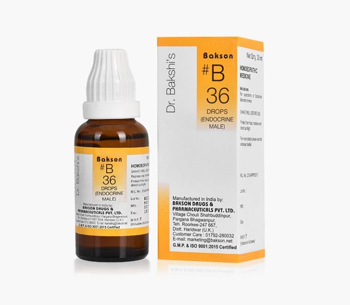 Picture of Bakson's Homeopathy B36 Drops - 30 ML