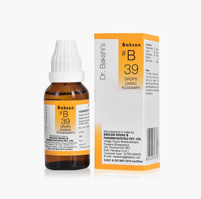 Picture of Bakson's Homeopathy B39 Drops - 30 ML