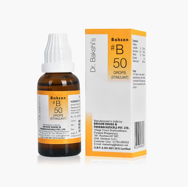 Picture of Bakson's Homeopathy B50 Drops - 30 ML