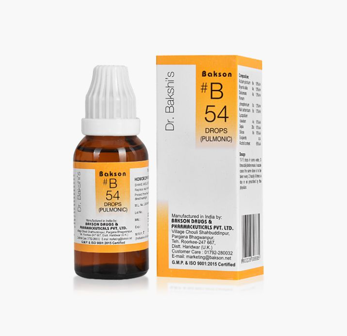 Picture of Bakson's Homeopathy B54 Drops - 30 ML