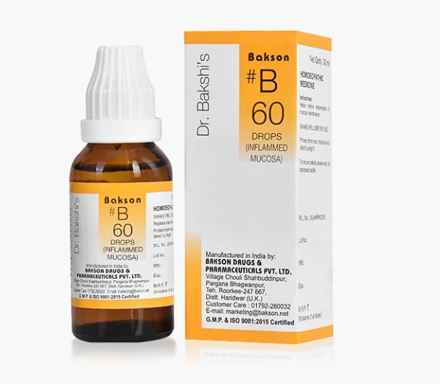 Picture of Bakson's Homeopathy B60 Drops - 30 ML