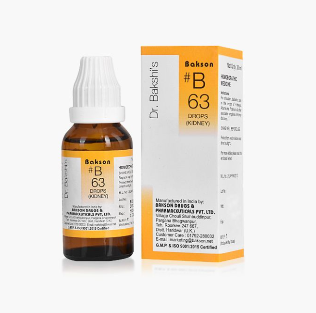 Picture of Bakson's Homeopathy B63 Drops - 30 ML