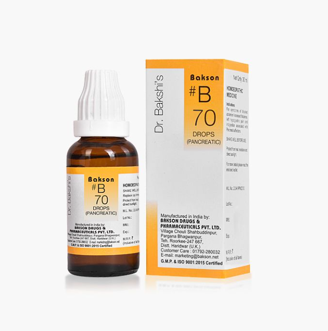 Picture of Bakson's Homeopathy B70 Drops - 30 ML