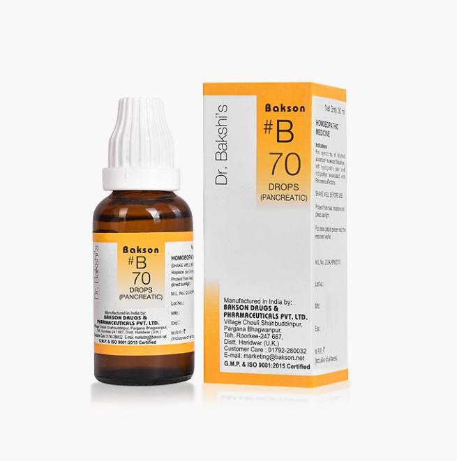 Show details for Bakson's Homeopathy B70 Drops - 30 ML Picture of Bakson's Homeopathy B70 Drops - 30 ML
