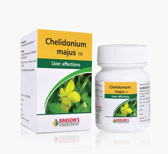 Show details for Bakson's Homeopathy Chelidonium Majus Tablets -50 Tabs Picture of Bakson's Homeopathy Chelidonium Majus Tablets -50 Tabs