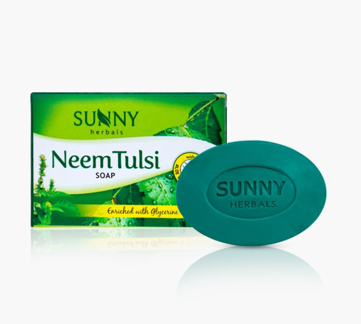 Picture of Bakson's Sunny Herbals Neem Tulsi Soap  - 75 GM