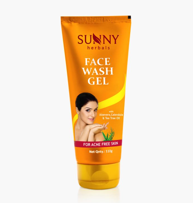 Picture of Bakson's Sunny Herbals Face Wash Gel With Aloevera Calendula & Tea Tree Oil - 100 GM