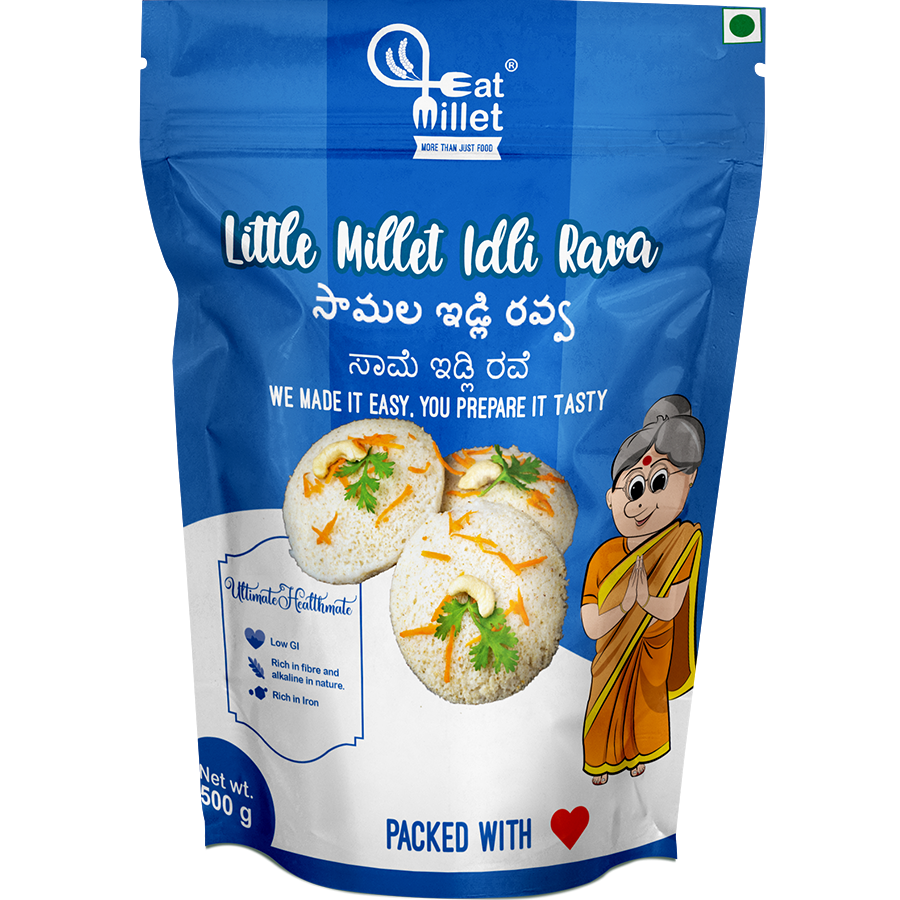 Picture of Eat Millet Little Millet Idli Rava - 500 grams 