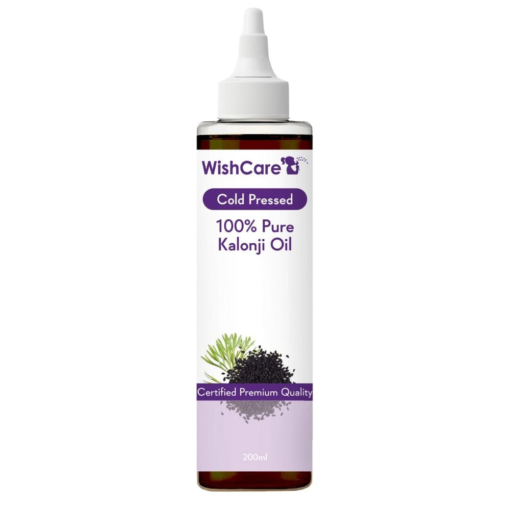 Picture of WishCare Premium Cold Pressed Kalonji Onion Black Seed Hair Oil - 200 ML
