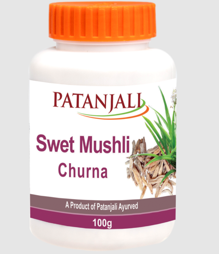 Picture of Patanjali Swet Mushli Churna - 100 gm - Pack of 1