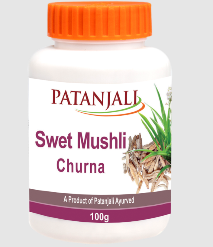 Show details for Patanjali Swet Mushli Churna - 100 gm - Pack of 1 Picture of Patanjali Swet Mushli Churna - 100 gm - Pack of 1