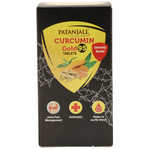 Picture of Patanjali Curcumin Gold Tablets - 60 Tabs