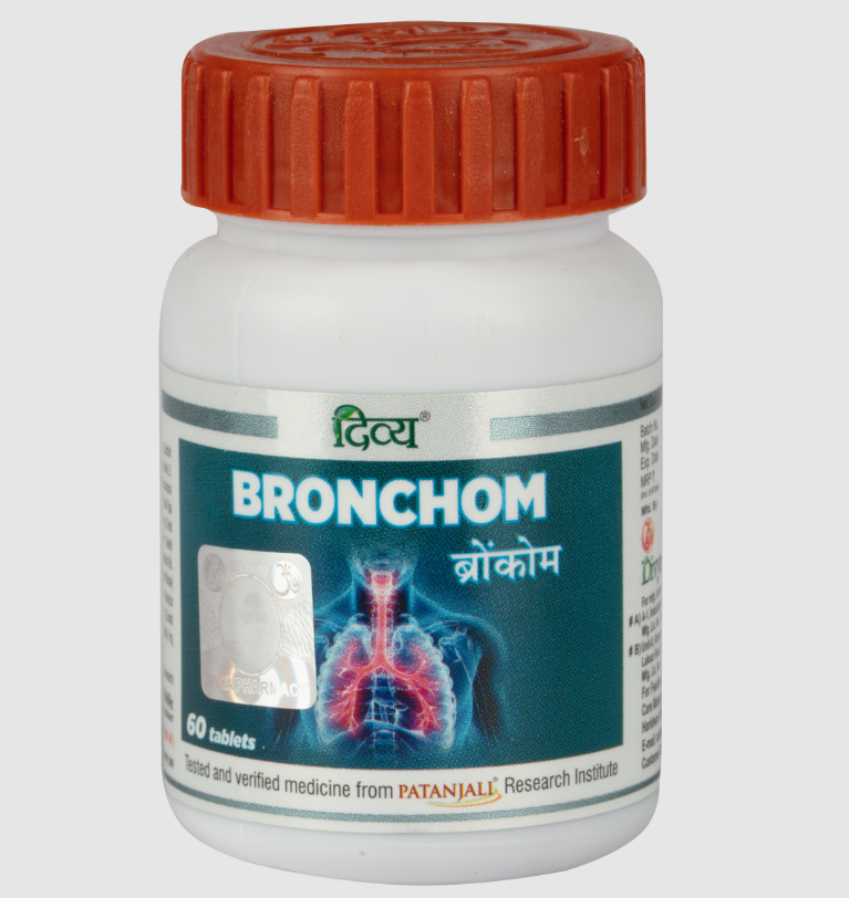 Show details for Patanjali Bronchom Tablets - 60 Tablets Picture of Patanjali Bronchom Tablets - 60 Tablets