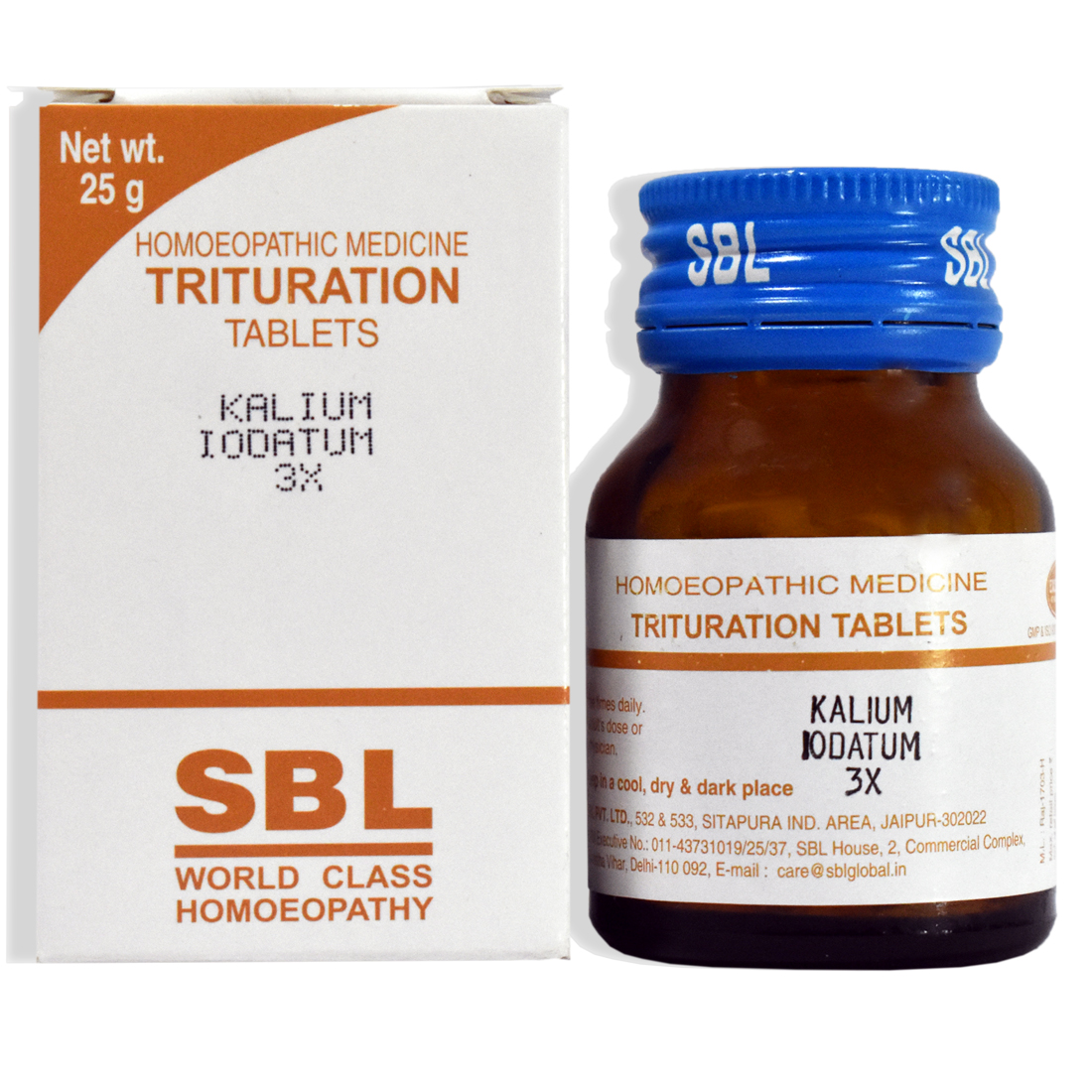 Picture of SBL Homeopathy Kalium Iodatum - 3X - 25 GM