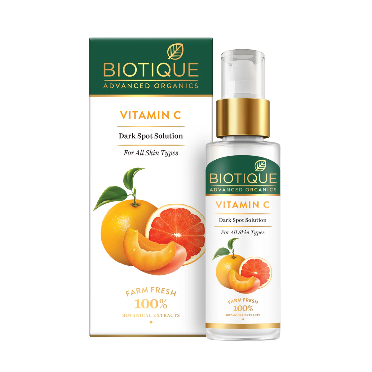 Show details for Biotique Advanced Organics Vitamin C Dark Spot Solution - 30 ml Picture of Biotique Advanced Organics Vitamin C Dark Spot Solution - 30 ml