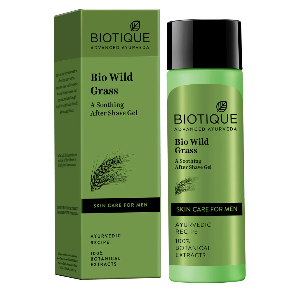 Picture of Biotique Bio Wild Grass A Soothing After Shave Gel For Men - 120 ML