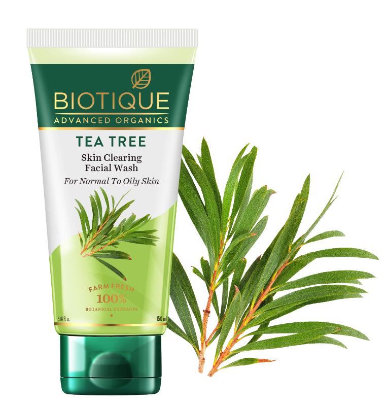 Show details for Biotique Advanced Organics Tea Tree Skin Clearing Facial Wash - 150 ML Picture of Biotique Advanced Organics Tea Tree Skin Clearing Facial Wash - 150 ML