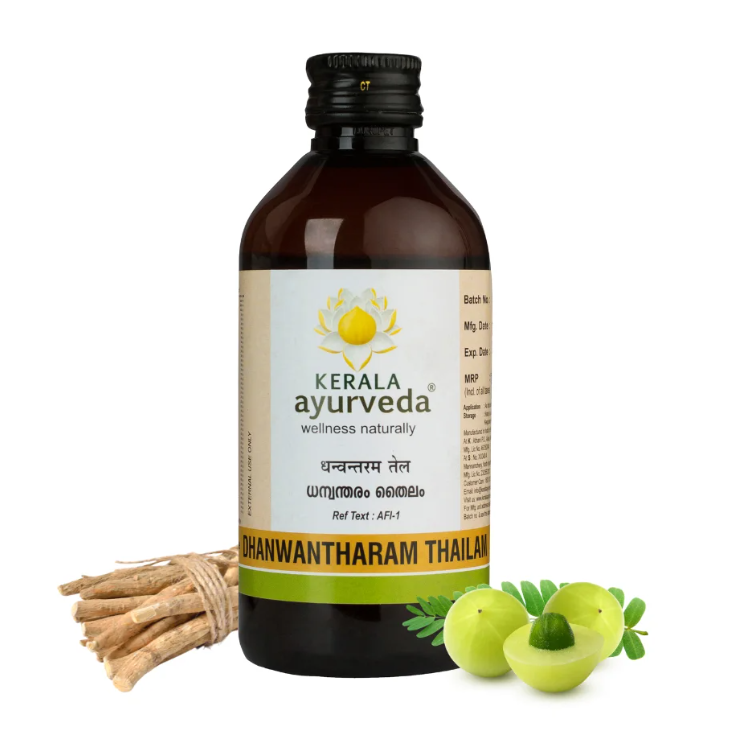 Show details for Kerala Ayurveda Dhanwantharam Thailam (Oil) - 200 ML Picture of Kerala Ayurveda Dhanwantharam Thailam (Oil) - 200 ML