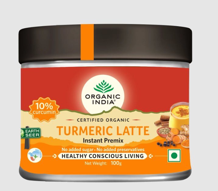 Show details for Organic India Turmeric Latte Instant Premix - 100 GM Picture of Organic India Turmeric Latte Instant Premix - 100 GM