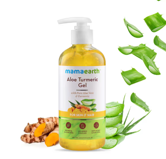 Picture of Mamaearth Aloe Turmeric Gel For Skin & Hair - 300 ml