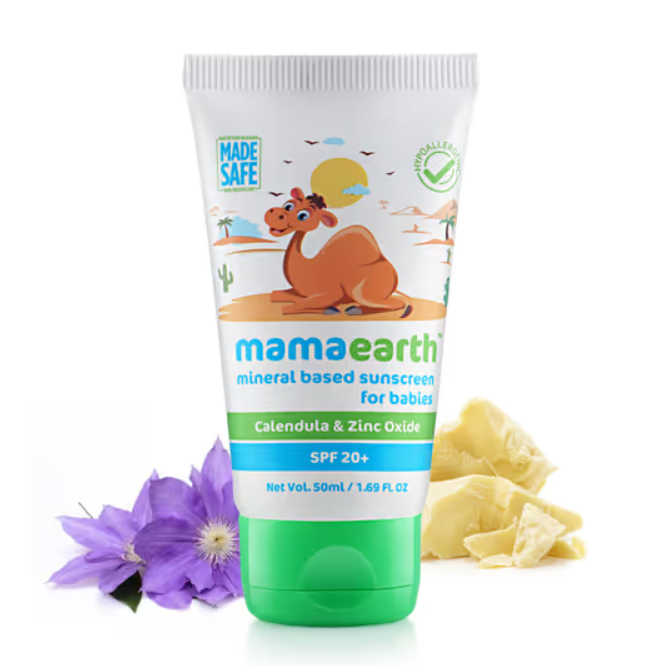 Picture of Mamaearth Mineral Based Sunscreen For Babies - 50 ml