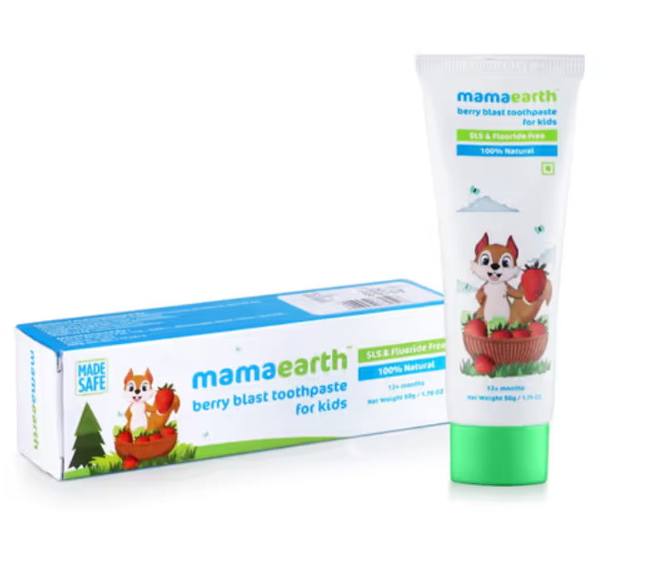 Picture of Mamaearth Berry Blast Kids Toothpaste for Kids - Pack of 1 - 50 gm