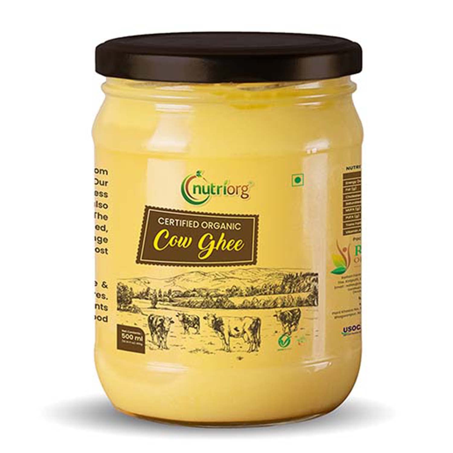 Picture of Nutriorg Certified Organic Cow Ghee - 500 ml