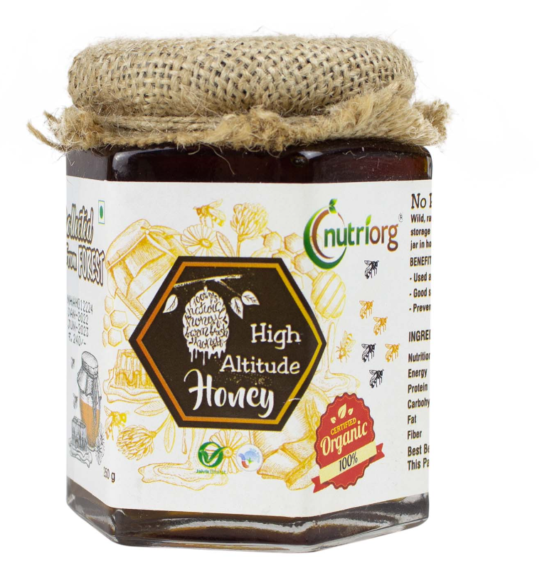 Picture of Nutriorg Certified Organic High Altitude Honey - 250 gms