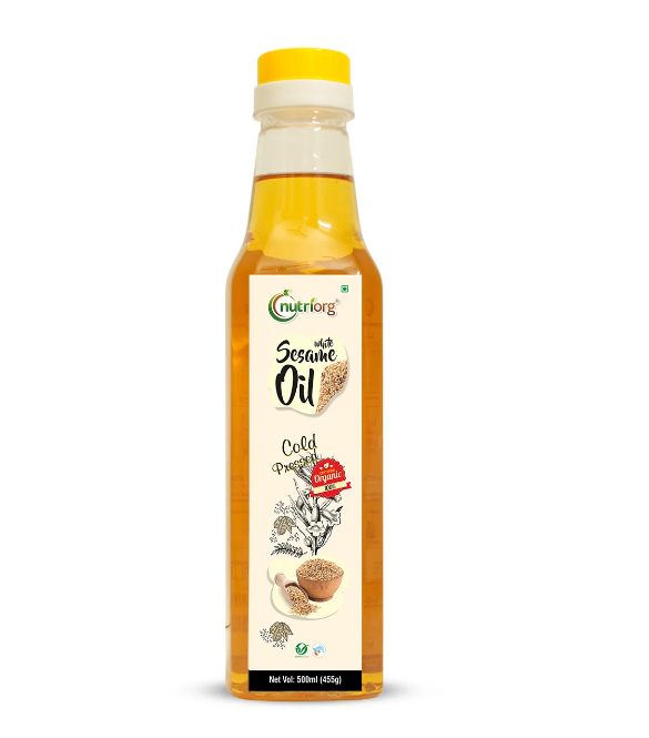 Show details for Nutriorg Certified Organic White Sesame Oil 500ml Glass Bottle Picture of Nutriorg Certified Organic White Sesame Oil 500ml Glass Bottle