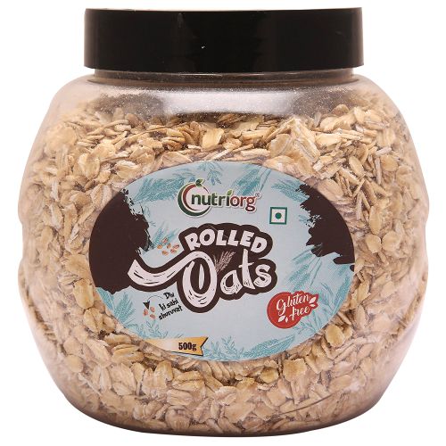 Show details for Nutriorg Certified Organic Rolled Oats 500 gm Picture of Nutriorg Certified Organic Rolled Oats 500 gm