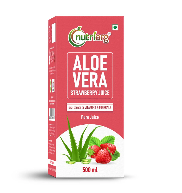 Show details for Nutriorg Aloevera Strawberry Juice - 500ml Picture of Nutriorg Aloevera Strawberry Juice - 500ml