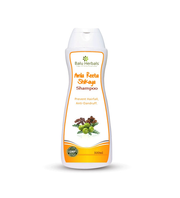 Picture of Balu Herbals Amla Reeta Shikaya Shampoo - 500 ML