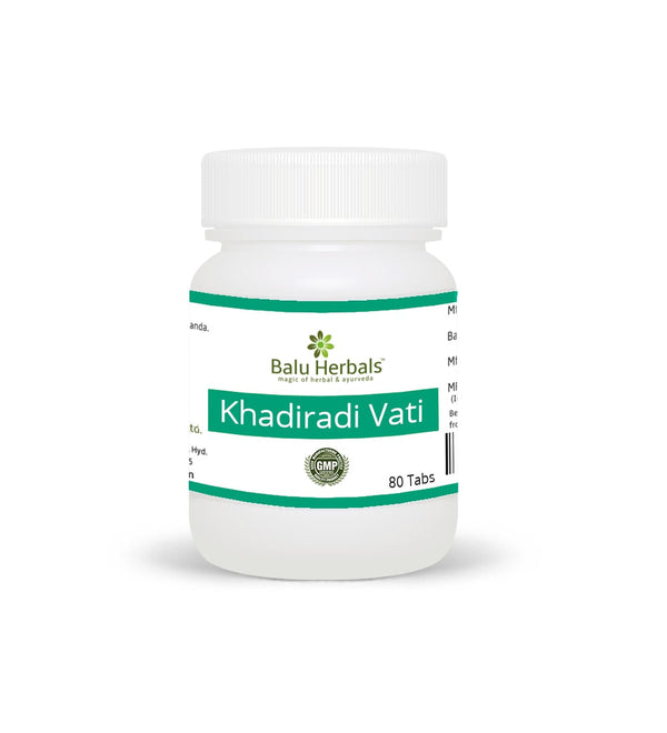 Show details for Balu Herbals Khadiradi Vati - 80 Tabs Picture of Balu Herbals Khadiradi Vati - 80 Tabs