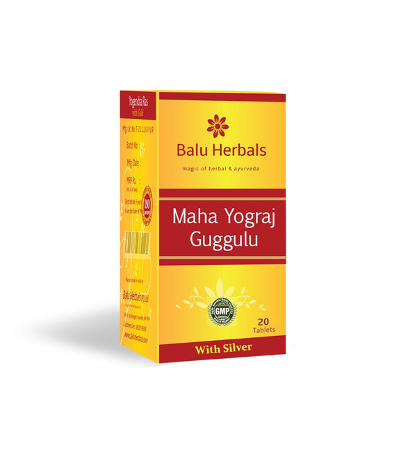 Show details for Balu Herbals Mahayogaraj Guggulu Silver - 20 Tabs Picture of Balu Herbals Mahayogaraj Guggulu Silver - 20 Tabs