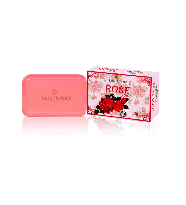 Picture of Balu Herbals Rose Soap - 75 GM