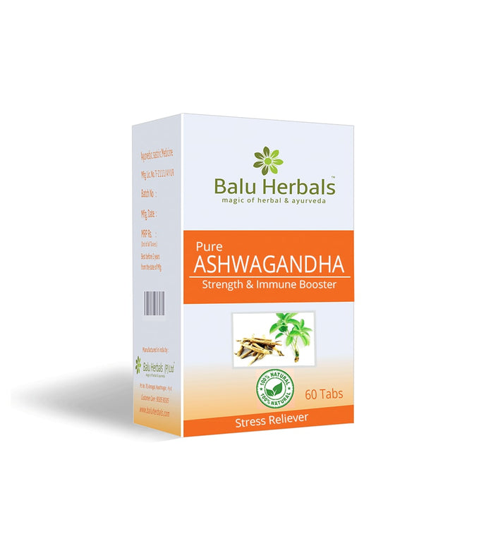 Picture of Balu Herbals Ashwagandha - 60 Tabs