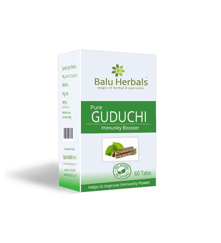 Show details for Balu Herbals Guduchi Tablets - 60 Tabs Picture of Balu Herbals Guduchi Tablets - 60 Tabs