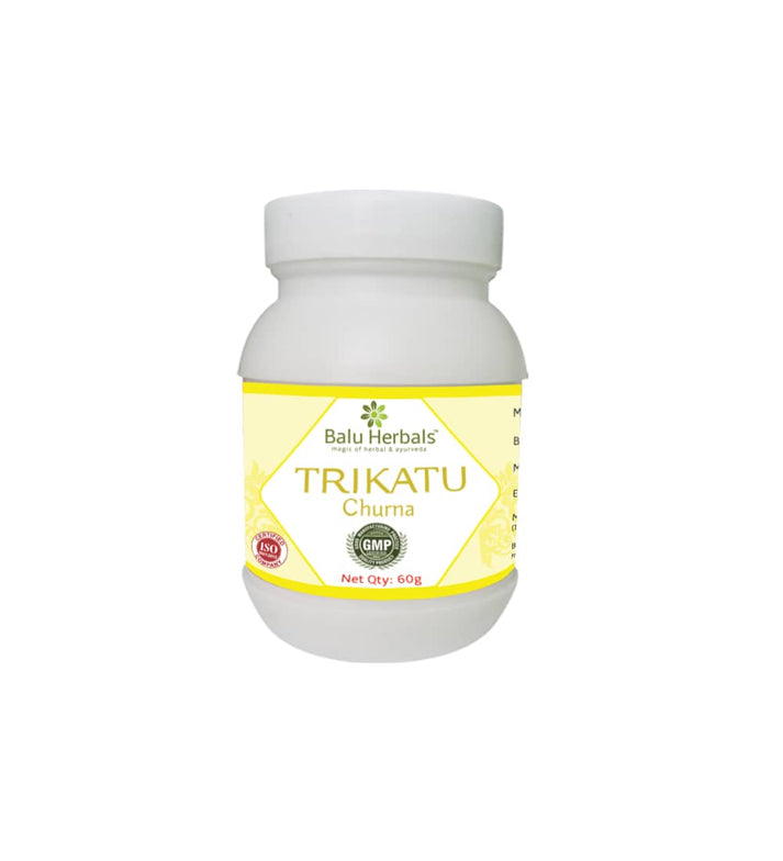Show details for Balu Herbals Trikatu Churna - 60 GM Picture of Balu Herbals Trikatu Churna - 60 GM