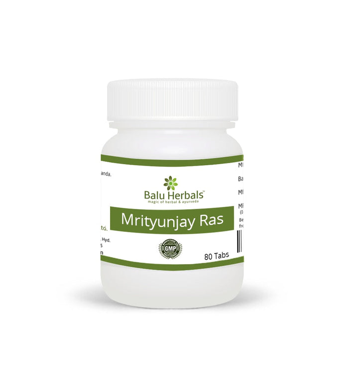 Show details for Balu Herbals Mrityunjaya Ras - 80 Tabs Picture of Balu Herbals Mrityunjaya Ras - 80 Tabs
