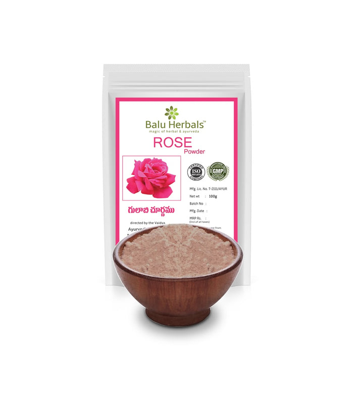 Show details for Balu Herbals Rose Powder - 100 GM Picture of Balu Herbals Rose Powder - 100 GM