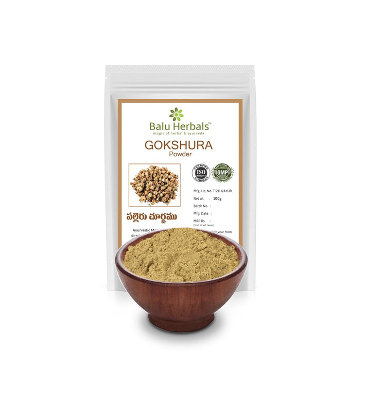 Show details for Balu Herbals Gokshura Powder- 100 GM Picture of Balu Herbals Gokshura Powder- 100 GM