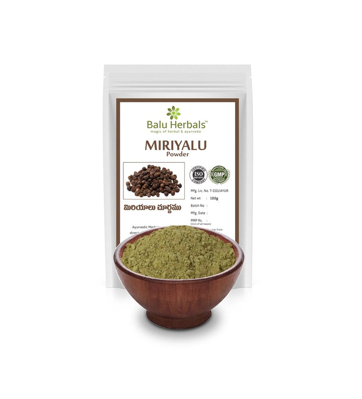 Show details for Balu Herbals Miryalu Powder- 100 GM Picture of Balu Herbals Miryalu Powder- 100 GM