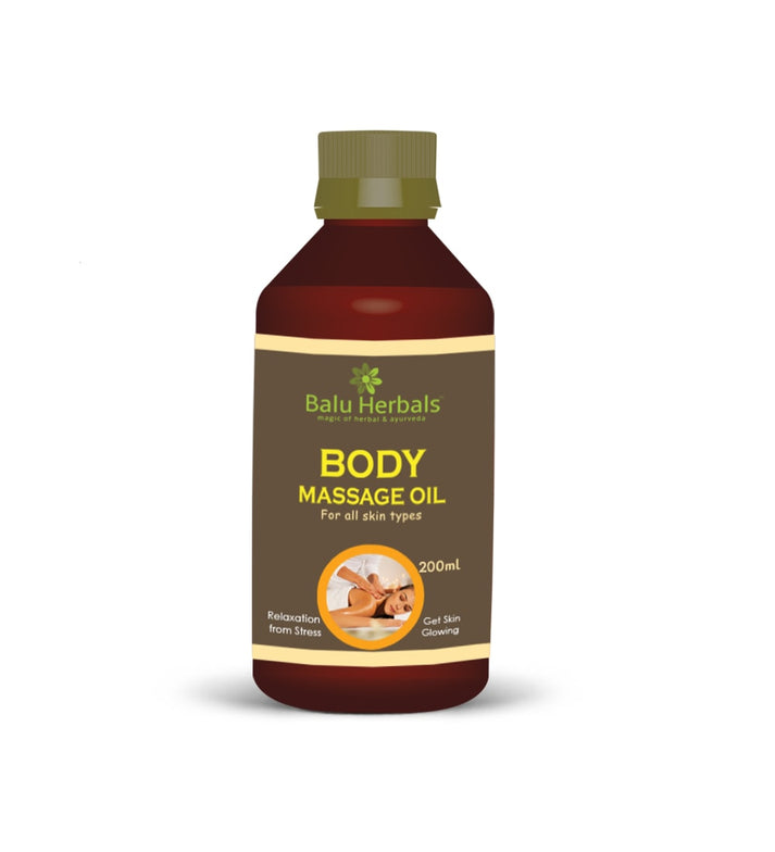 Picture of Balu Herbals Body Massage Oil - 200 ML