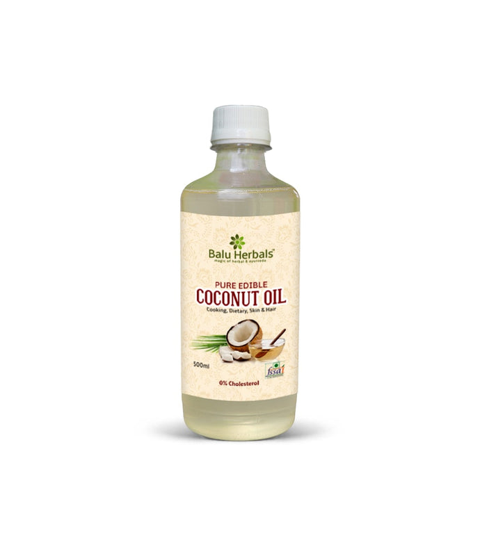 Show details for Balu Herbals Pure Edible Coconut Oil - 500ML Picture of Balu Herbals Pure Edible Coconut Oil - 500ML